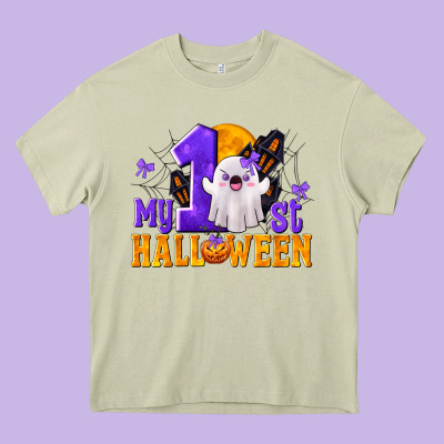 My 1st Halloween Heavy Core Tee Designed By Texasbilliewilder