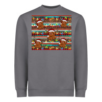 Storm christmas turquoise serape highland cow Heavyweight Sweatshirt - BarkalooDesign
