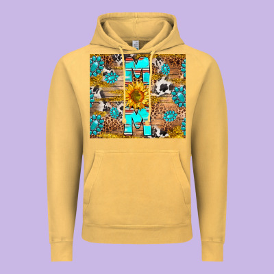 Western Mom Vintage Hoodie Designed By Ranaportraitstore