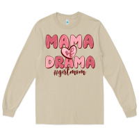 Mushroom mama of drama girl mom Long Sleeve Tee - MaliasSmallBusiness