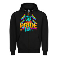 Black LGBTQ+ Pride Tribe Zipper Hoodie - BundleAndBundleShop