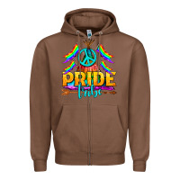 Chestnut LGBTQ+ Pride Tribe Zipper Hoodie - BundleAndBundleShop