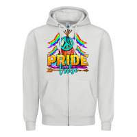 Dove Grey LGBTQ+ Pride Tribe Zipper Hoodie - BundleAndBundleShop