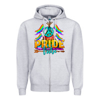 Heather Grey LGBTQ+ Pride Tribe Zipper Hoodie - BundleAndBundleShop