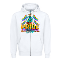 White LGBTQ+ Pride Tribe Zipper Hoodie - BundleAndBundleShop