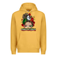 Mustard Mexicana messy bun Premium Hoodie - NancyCooperArtShop