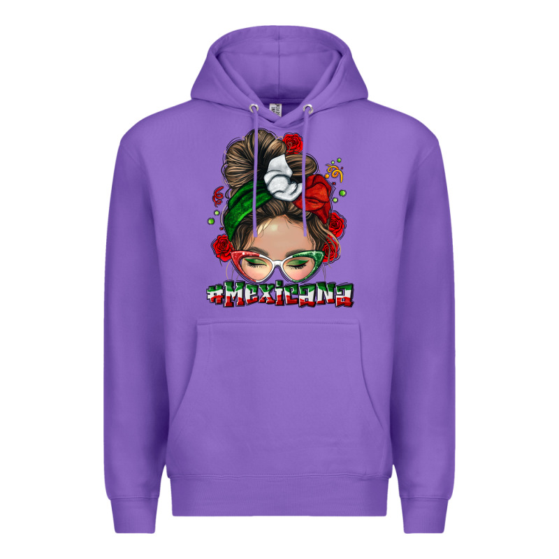 Mexicana Messy Bun Premium Hoodie by NancyCooperArtShop | Teevron