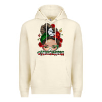 Sandshell Mexicana messy bun Premium Hoodie - NancyCooperArtShop