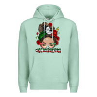 Seafoam Mexicana messy bun Premium Hoodie - NancyCooperArtShop