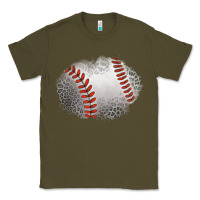 Army Green leopard baseball patch Classic Tee - Jasminsmagicworld