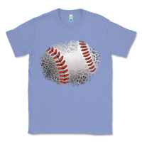 Colony Blue leopard baseball patch Classic Tee - Jasminsmagicworld