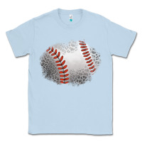 Dusty Blue leopard baseball patch Classic Tee - Jasminsmagicworld