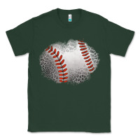 Sports Green leopard baseball patch Classic Tee - Jasminsmagicworld