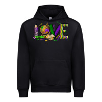 Black love teacher mardi gras Urban Hoodie - OliviaCreatesArt