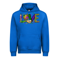 Cobalt love teacher mardi gras Urban Hoodie - OliviaCreatesArt