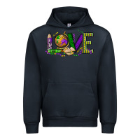 Navy love teacher mardi gras Urban Hoodie - OliviaCreatesArt