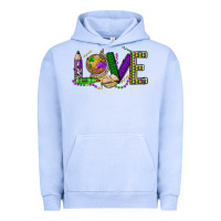 Pigment Grape Ice love teacher mardi gras Urban Hoodie - OliviaCreatesArt