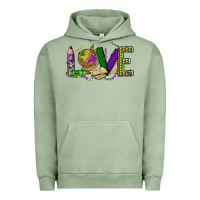 Love Teacher Mardi Gras Urban Hoodie | Teevron