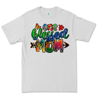 Dove Grey one blessed mom autism Premium Tee - Zillion Design Studio
