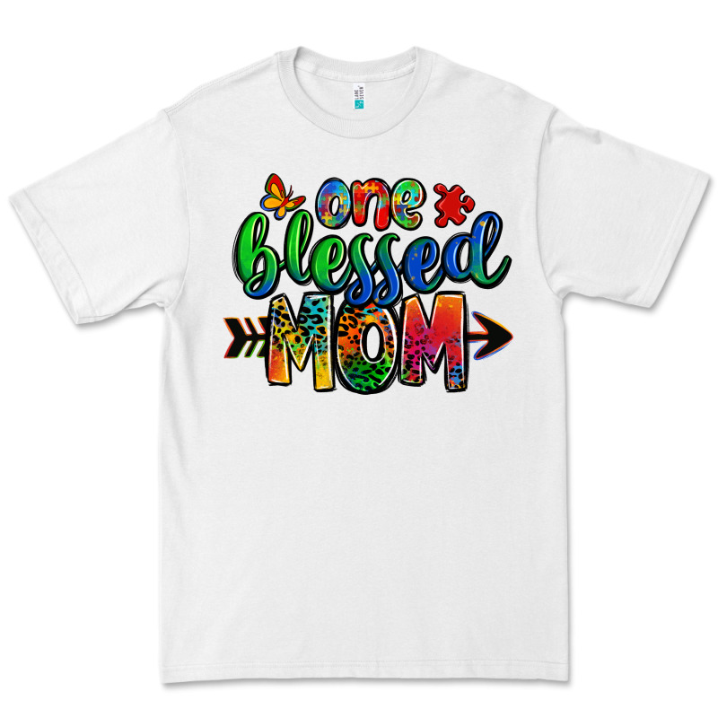 One Blessed Mom Autism Premium Tee by Zillion Design Studio | Teevron
