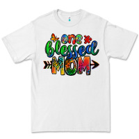 White one blessed mom autism Premium Tee - Zillion Design Studio