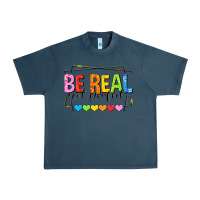 Midnight Navy be real not perfect Urban Heavy Tee - NancyCooperArtShop