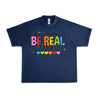 Navy be real not perfect Urban Heavy Tee - NancyCooperArtShop