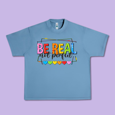 Be Real Not Perfect Urban Heavy Tee Designed By Nancycooperartshop