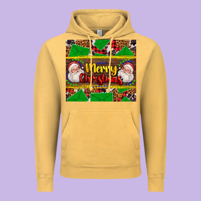 Merry Christmas With Santa Claus Vintage Hoodie Designed By Adodesignshop