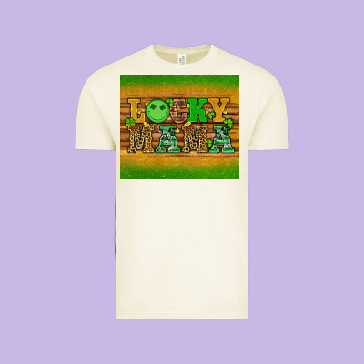 St Patricks Day Lucky Mama Vintage Tee Designed By Artiststas