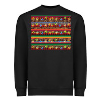 Black Christmas lights serape Heavyweight Sweatshirt - BarkalooDesign