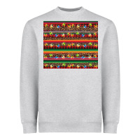 Heather Grey Christmas lights serape Heavyweight Sweatshirt - BarkalooDesign