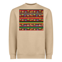 Mushroom Christmas lights serape Heavyweight Sweatshirt - BarkalooDesign