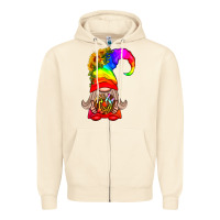 Sandshell LGBTQ+ Pride Gnome With Donut Zipper Hoodie - BundleAndBundleShop
