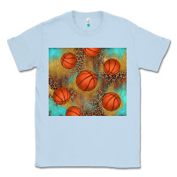 Dusty Blue western basketball Classic Tee - AdoDesignShop