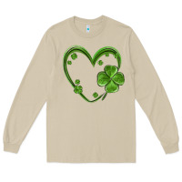 Mushroom st patricks day shamrock heart Long Sleeve Tee - MaliasSmallBusiness