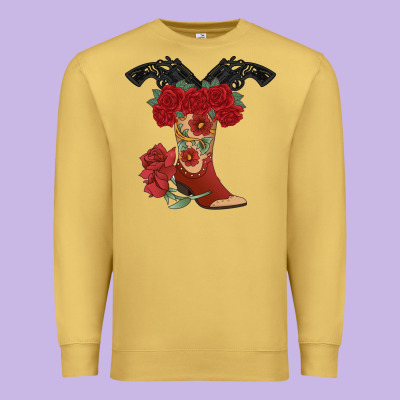 Cowboy Boots Premium Sweatshirt Designed By Bettercallsaul