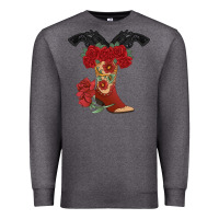 Charcoal Heather Cowboy Boots Premium Sweatshirt - Bettercallsaul