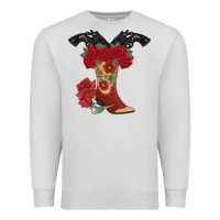 Dove Grey Cowboy Boots Premium Sweatshirt - Bettercallsaul