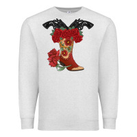 Oatmeal Heather Cowboy Boots Premium Sweatshirt - Bettercallsaul