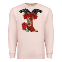Pale Pink Cowboy Boots Premium Sweatshirt - Bettercallsaul