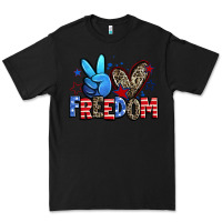 Black peace love freedom Premium Tee - Zillion Design Studio