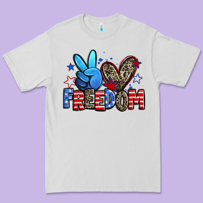 Peace Love Freedom Premium Tee Designed By Zillion Design Studio