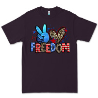 Plum peace love freedom Premium Tee - Zillion Design Studio
