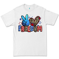 White peace love freedom Premium Tee - Zillion Design Studio