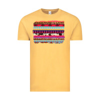 Vintage Mustard aztec western leopard cowhide background Vintage Tee - AdoDesignShop