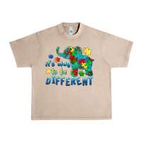 French Oak it's okay to be different elephant autism awareness Urban Heavy Tee - BarkalooDesign