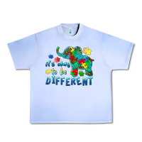 Grape Ice it's okay to be different elephant autism awareness Urban Heavy Tee - BarkalooDesign