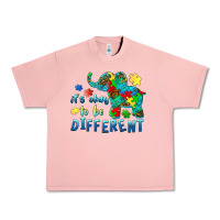 Salmon it's okay to be different elephant autism awareness Urban Heavy Tee - BarkalooDesign