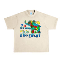 Sandshell it's okay to be different elephant autism awareness Urban Heavy Tee - BarkalooDesign